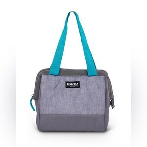 Igloo Leftover Tote Cooler Bag, 9 Can Capacity, Gray Insulated Lunch Box